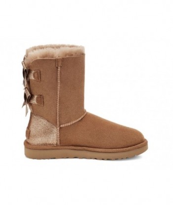 UGG Bailey Bow Glitz Brown ,UGG Doppio fiocco