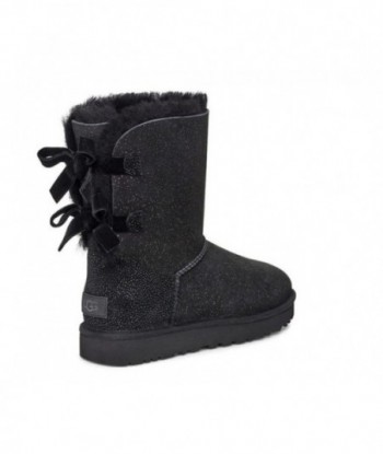 UGG Bailey Bow II Black Pink Snow Boots