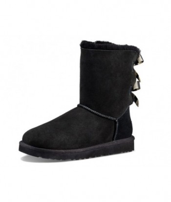 UGG Bailey Bow Stripe,Nero stivali