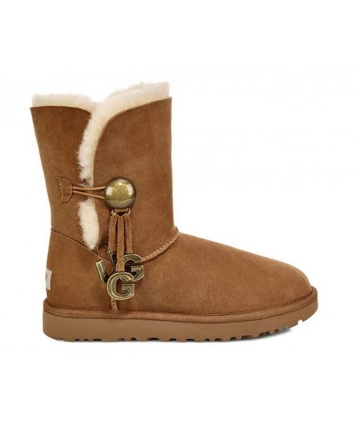 UGG Bailey Button Brown,Stivaleetto Basso