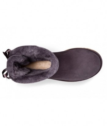 UGG Bailey Bow II 2.0 Fleece Lined Purple Gray