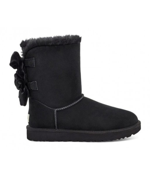 UGG Bailey Bow Velvet Snow Boots Black