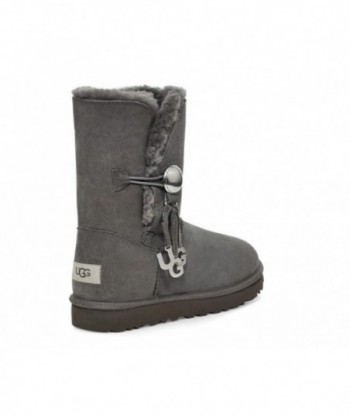 UGG Bailey Buttons,Lettere in metallo, Stivaletti bassi in pelle scamosciata