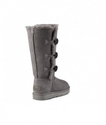 UGG Bailey Button Triplet II Boot High Top Gray