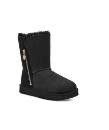 UGG Bailey Zip Short Fleece Lined,Nero Stivali