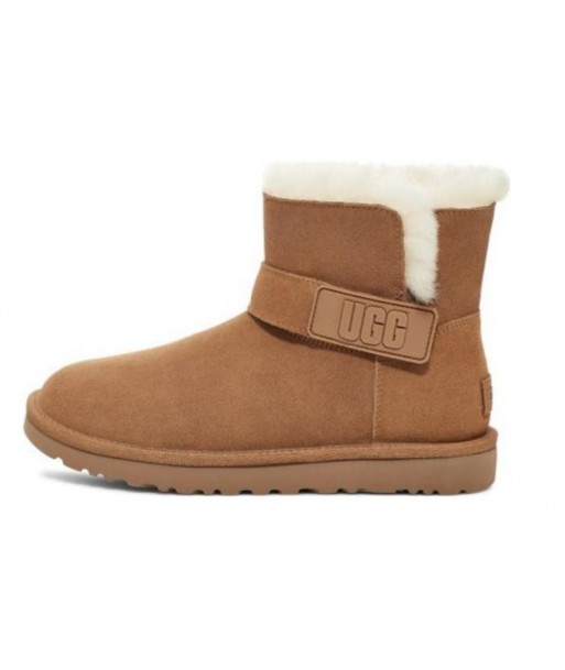 UGG Stivali da neve corti con fibbia magica,marrone chiaro