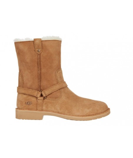 UGG Boots Donna Stivali eleganti in pelle, marrone