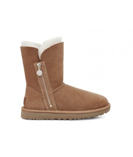 UGG Bailey Zip Short Fleece Lined Brown