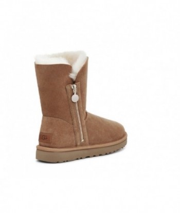 UGG Bailey Zip Short Fleece Lined Brown