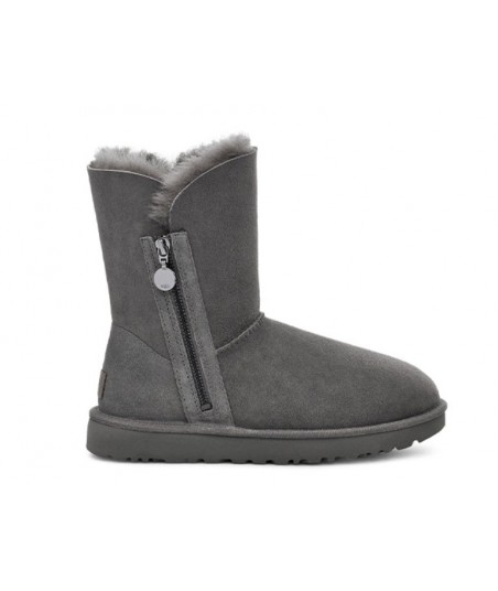 UGG Bailey Zip Short Fleece Lined Gray