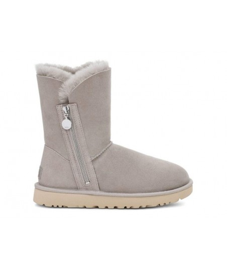 UGG Bailey Zip Short Stay Warm Cozy Gray