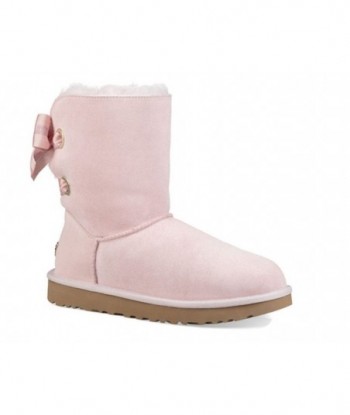 UGG Bailey Bow Donna short Fleece Lined Pink Red