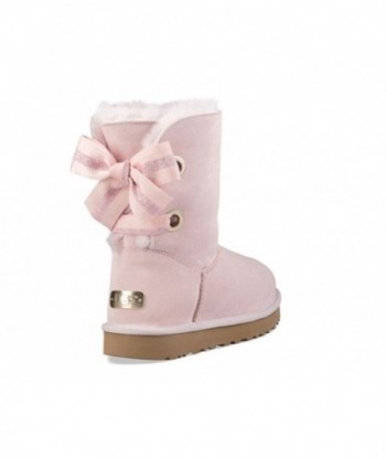 UGG Bailey Bow Donna short Fleece Lined Pink Red