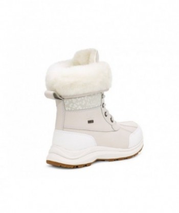 UGG Adirondack III Snow Leopard Snow Boots White