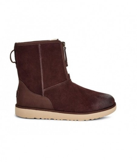 UGG Classic Short Front Zip Stivale Stout Marrone