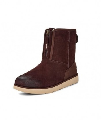 UGG Classic Short Front Zip Stivale Stout Marrone